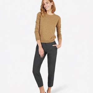 Everlane slim trouser pants charcoal grey 4